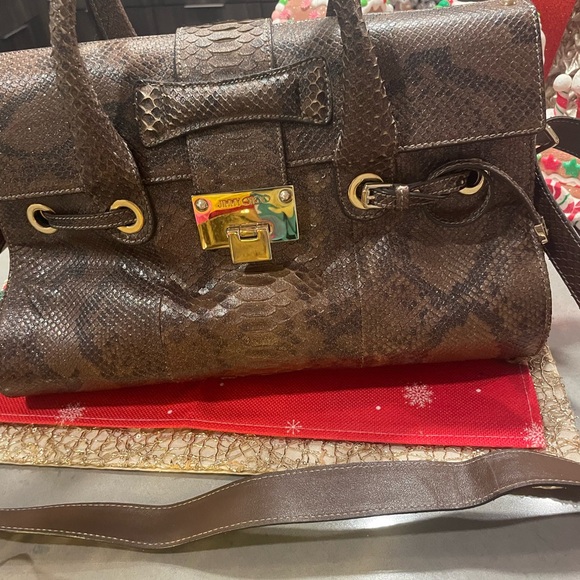 Beautifulful Jimmy Choo python bag - Picture 3 of 12